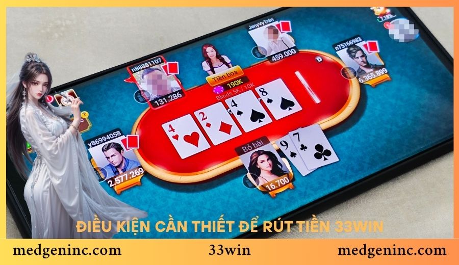 Người chơi cần đáp ứng điều kiện trước khi muốn rút tiền 33WIN thành công